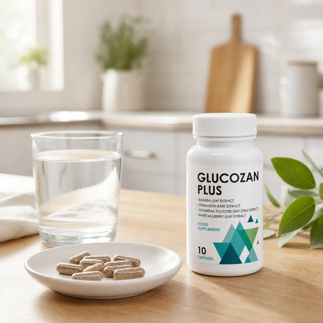 Cómo tomar Glucozan Plus con agua durante las comidas diarias